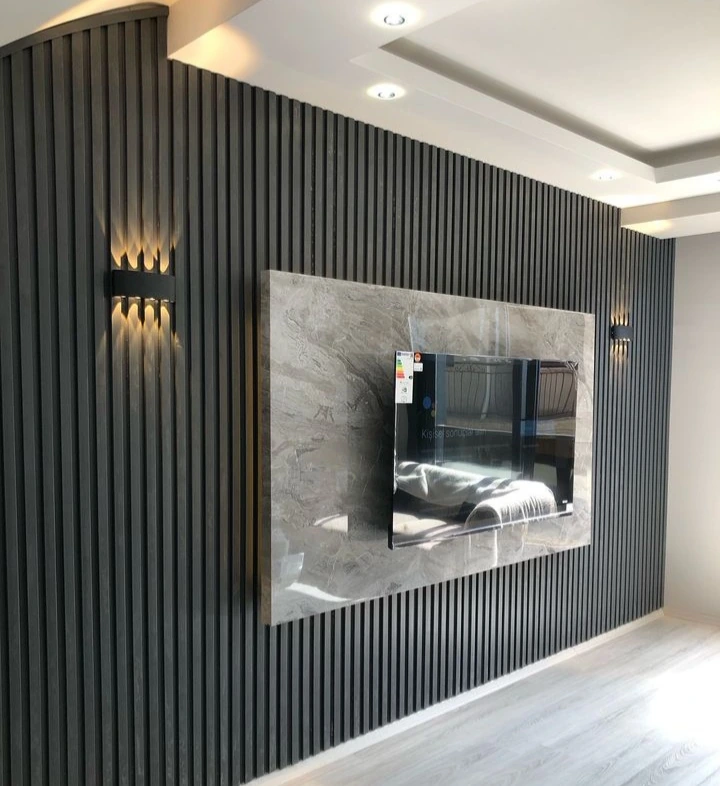 Mermer Desenli TV Paneli